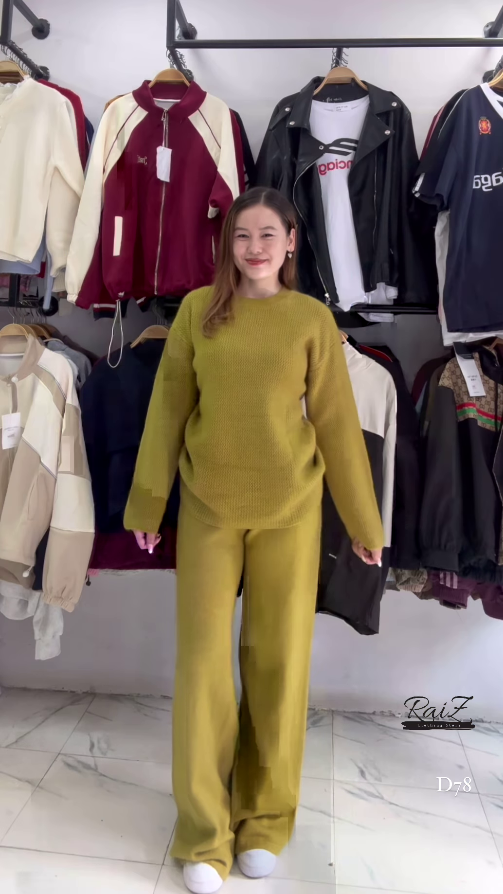 Self-Design Woollen Sweater & Palazzo Set – Elegant Winter Ensemble - Image 11