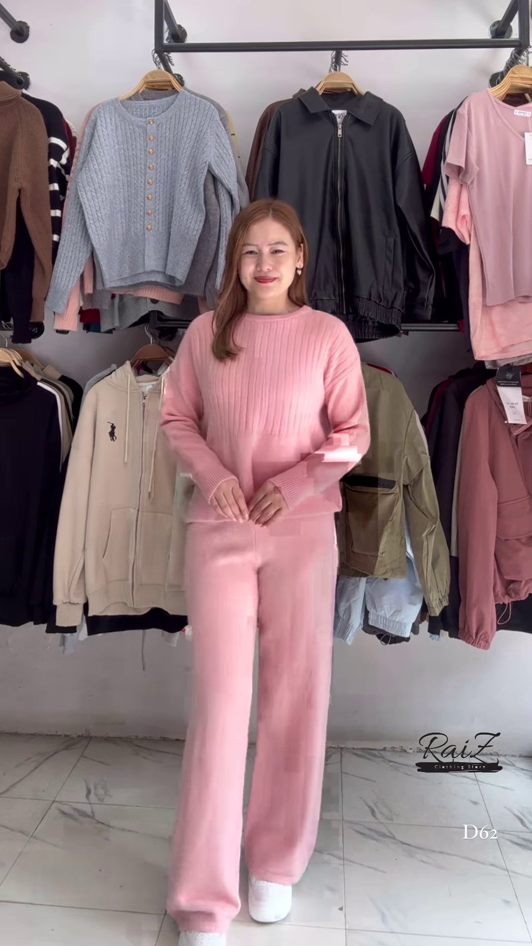 Self-Design Woollen Sweater & Palazzo Set – Elegant Winter Ensemble - Image 4