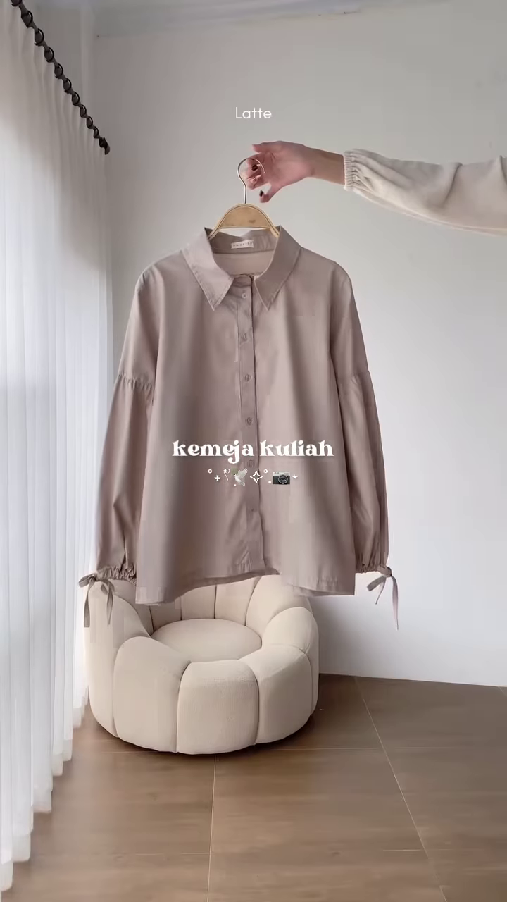 Latte Oversized Shirt – Elegant & Minimalist