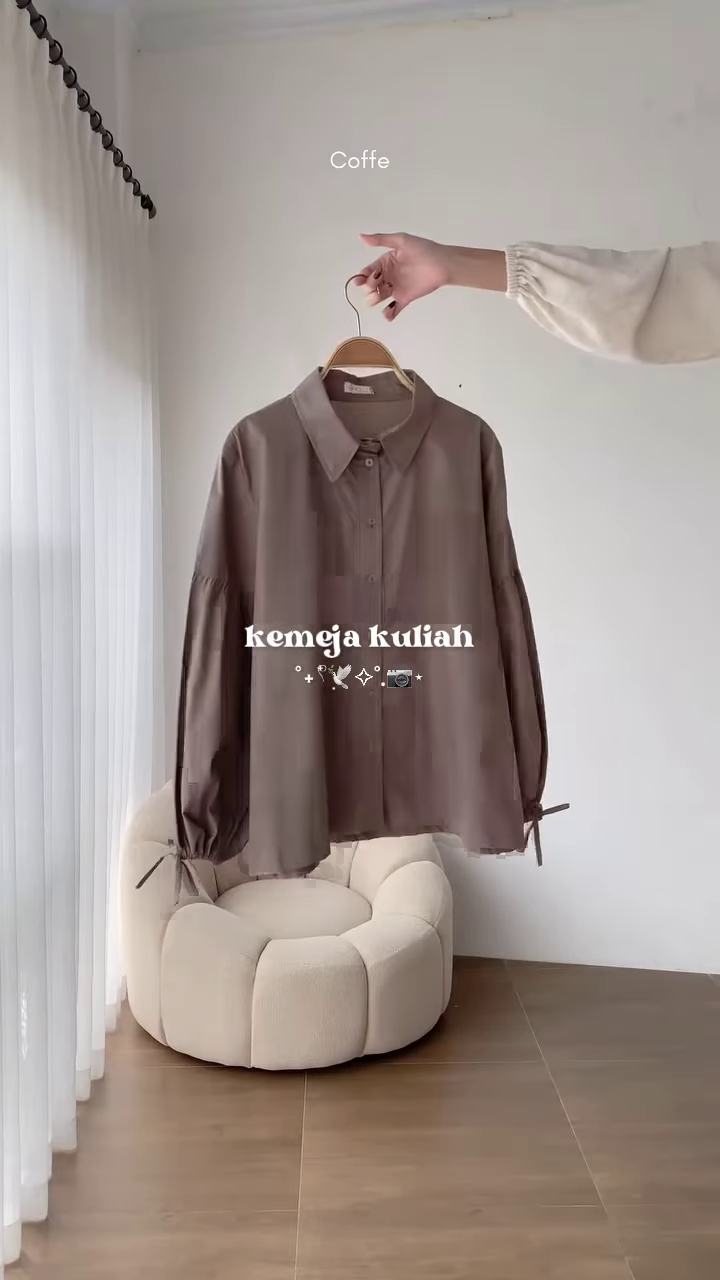 Latte Oversized Shirt – Elegant & Minimalist - Image 2