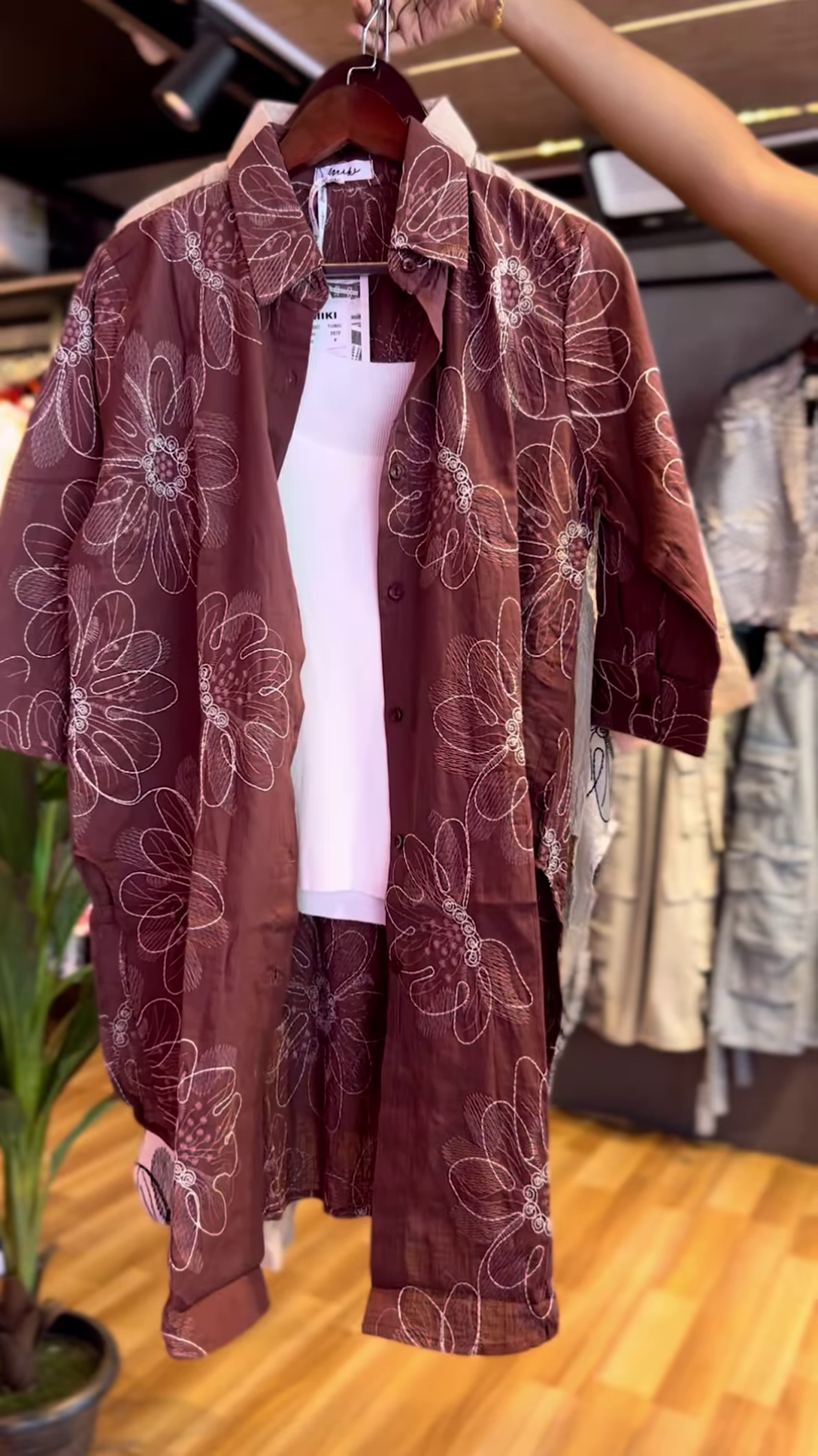 Pastel Floral Embroidered Co-ord Set – Breezy Elegance - Image 2