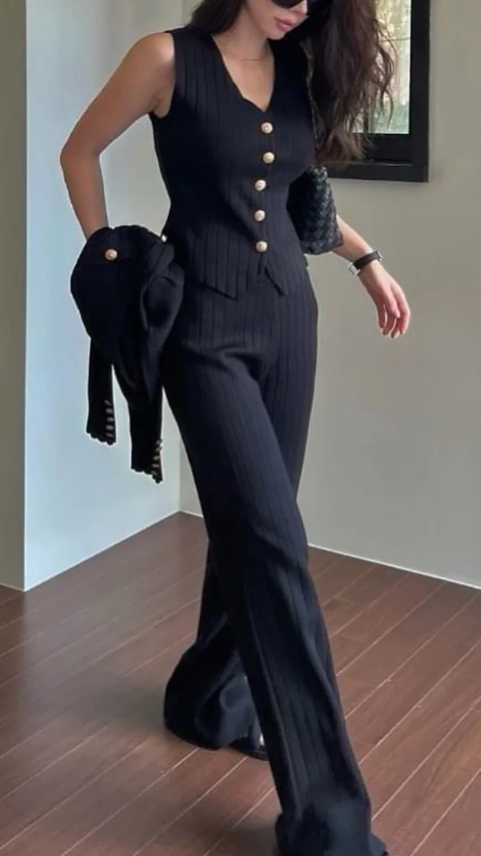 3Pc Vest Inner Coord Set for Winter - Image 4