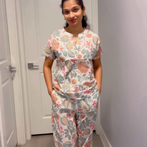 Floral Cotton Co-Ord Set – Relaxed Elegance