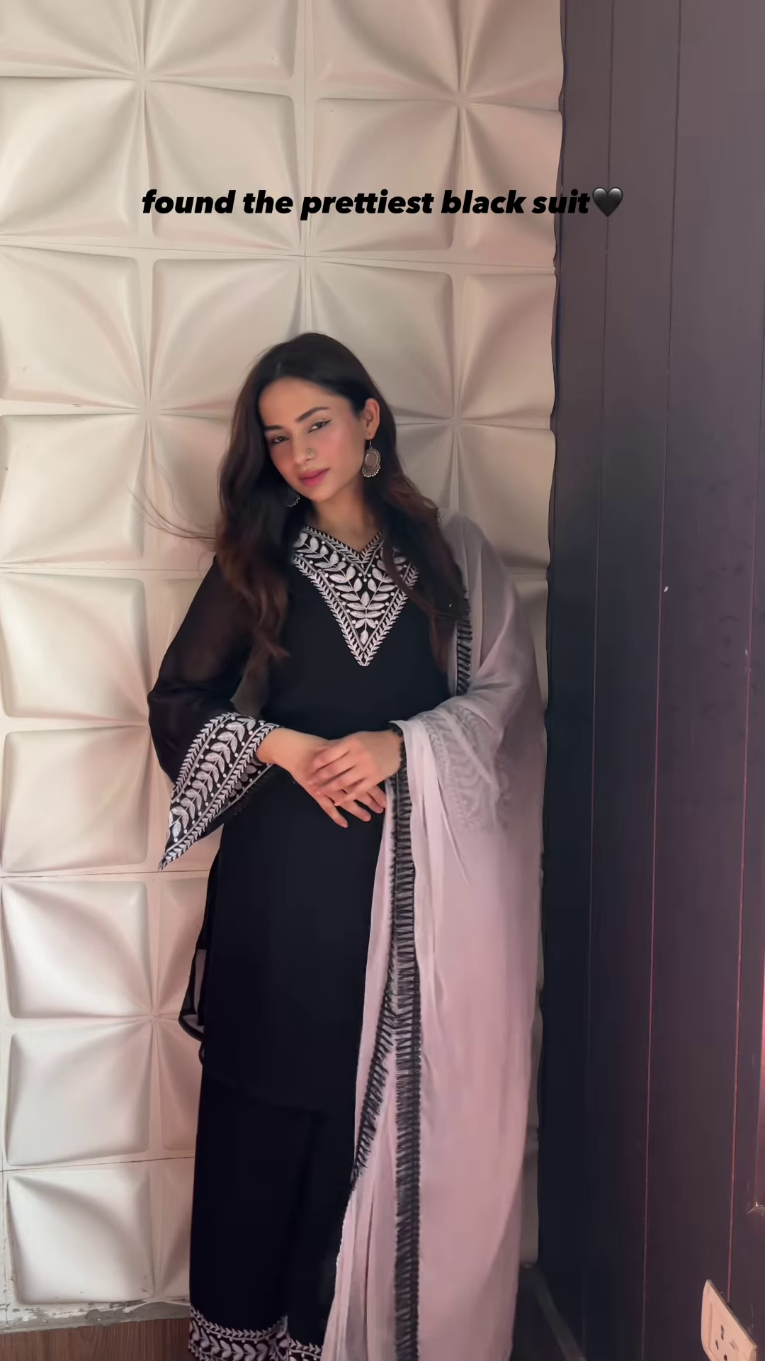 Black Elegance Embroidered Suit – A Timeless Statement