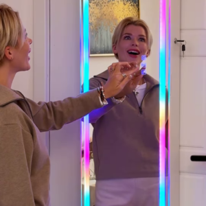 LED Mirror Cabinet with RGB Lights & Vanity Setup