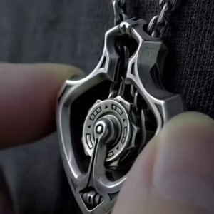 🔗 Title: The Mechanical Marvel — Steampunk Elegance in a Pendant ⚙️🖤